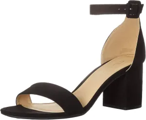 CL by Chinese Laundry Women's Jody Heeled Sandal, Black Suede, 7.5 M US