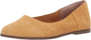 Comfort Brand Golden Pointed Root Ballet Flat Shoes Leather Best-priced Lucky Quick resolution Toe Calandra