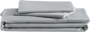 Crosby 600 TC 4pc Sateen Sheet Set-King-Pearl Grey