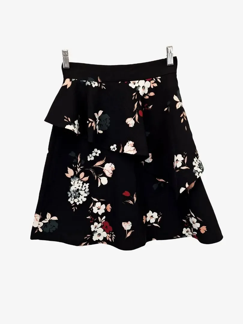 Cue Soft Ruffled Floral Skirt Size 6