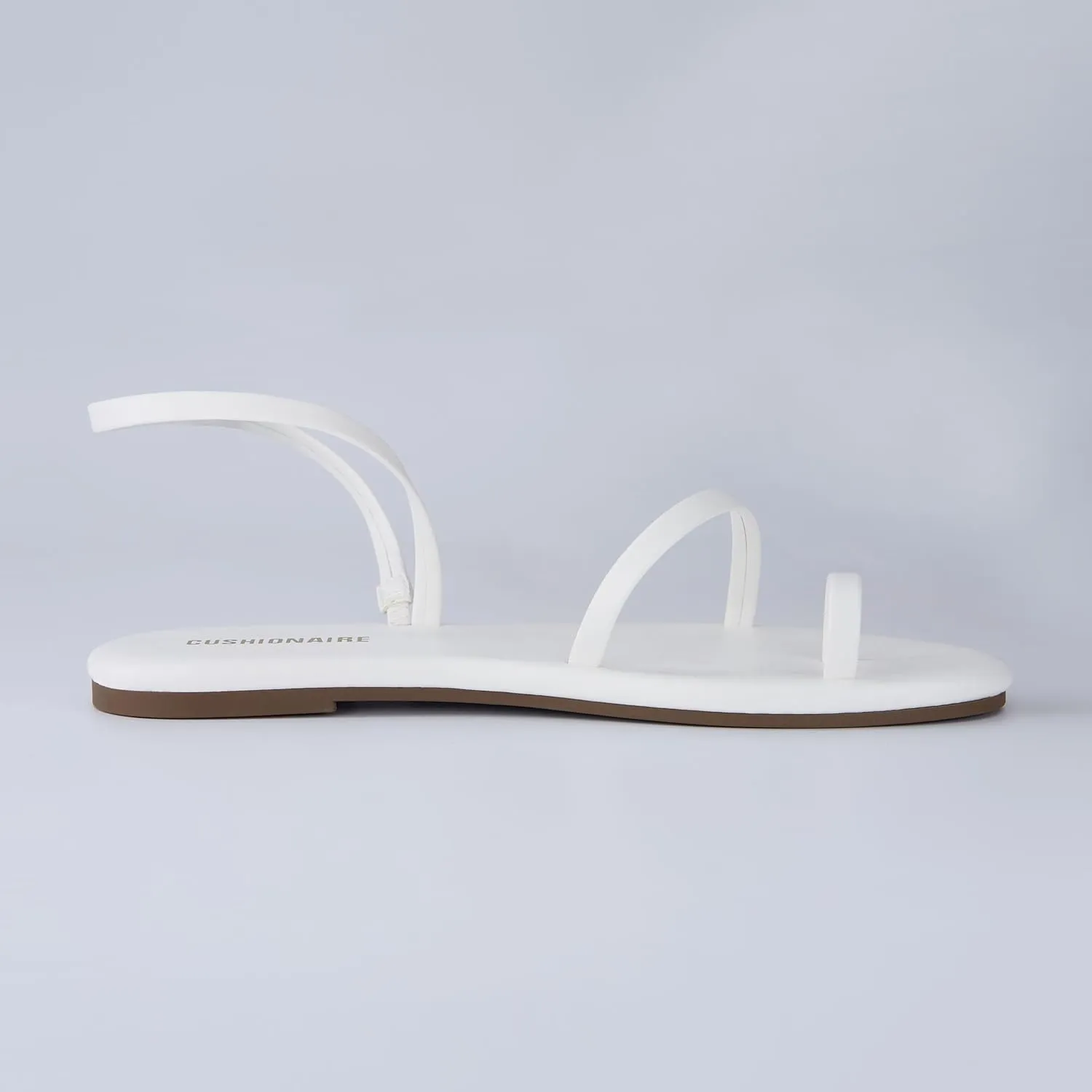 CUSHIONAIRE CHAI Women’s Strappy Sandals – Flat Sandals for Women, Comfortable Beach Sandals, Summer Slip-On Shoes, Casual Dressy Sandals