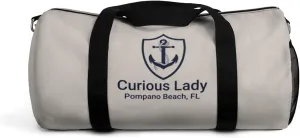 Custom Nautical Duffel Bag, Custom Boat Name Bag, Boat Accessory, Boating Gift, Nautical Yacht Gift, Personalized Anchor New Boat Owner Gift, for Gym, Travel (Canvas, Large)