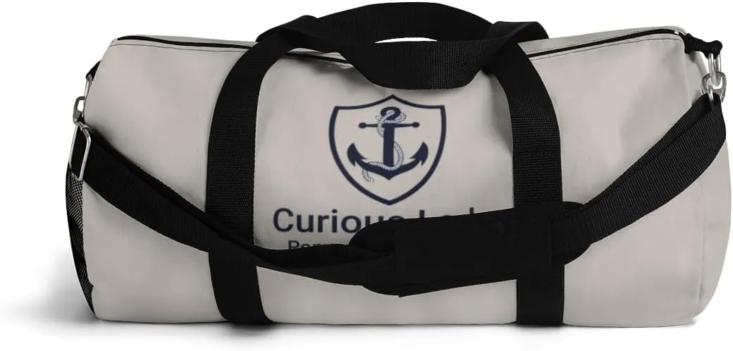 Custom Nautical Duffel Bag, Custom Boat Name Bag, Boat Accessory, Boating Gift, Nautical Yacht Gift, Personalized Anchor New Boat Owner Gift, for Gym, Travel (Canvas, Large)