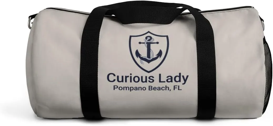 Custom Nautical Duffel Bag, Custom Boat Name Bag, Boat Accessory, Boating Gift, Nautical Yacht Gift, Personalized Anchor New Boat Owner Gift, for Gym, Travel (Canvas, Large)