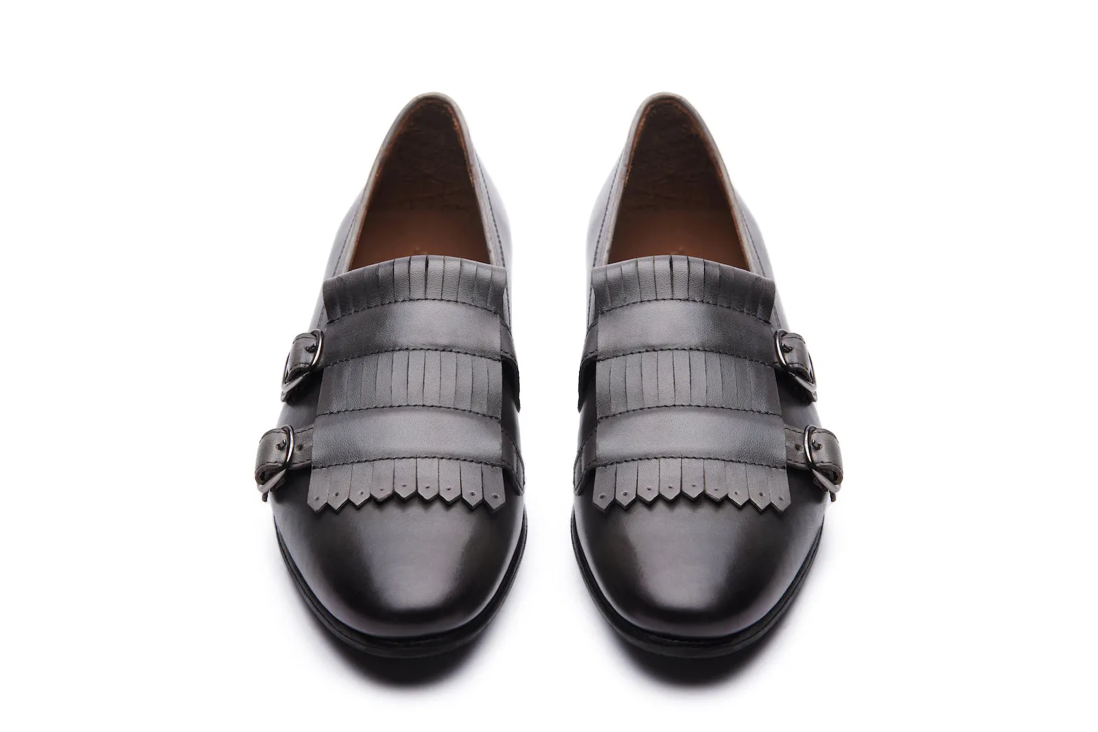 Daniel Fringe Loafer In Grey