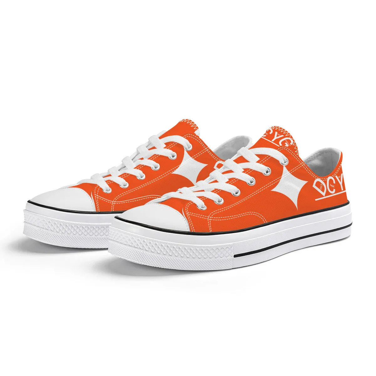 DCYG Xclusive Unisex Classic Low Top Canvas Shoes - White