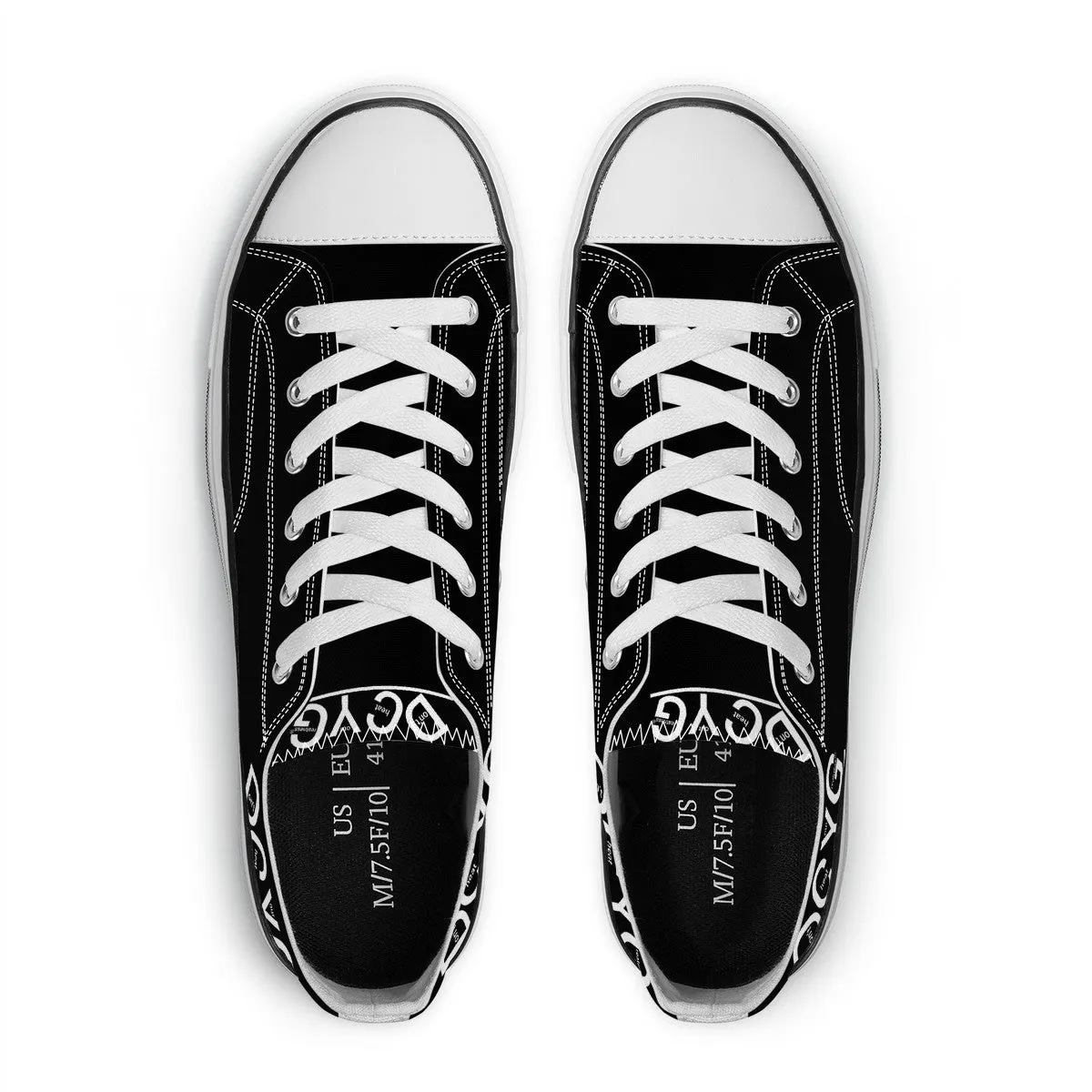 DCYG Xclusive Unisex Classic Low Top Canvas Shoes - White
