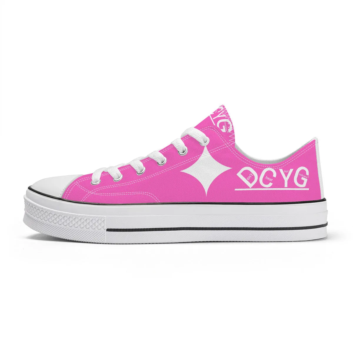 DCYG Xclusive Unisex Classic Low Top Canvas Shoes - White