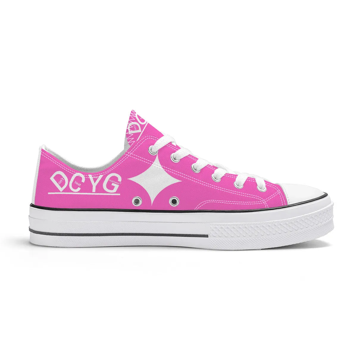 DCYG Xclusive Unisex Classic Low Top Canvas Shoes - White