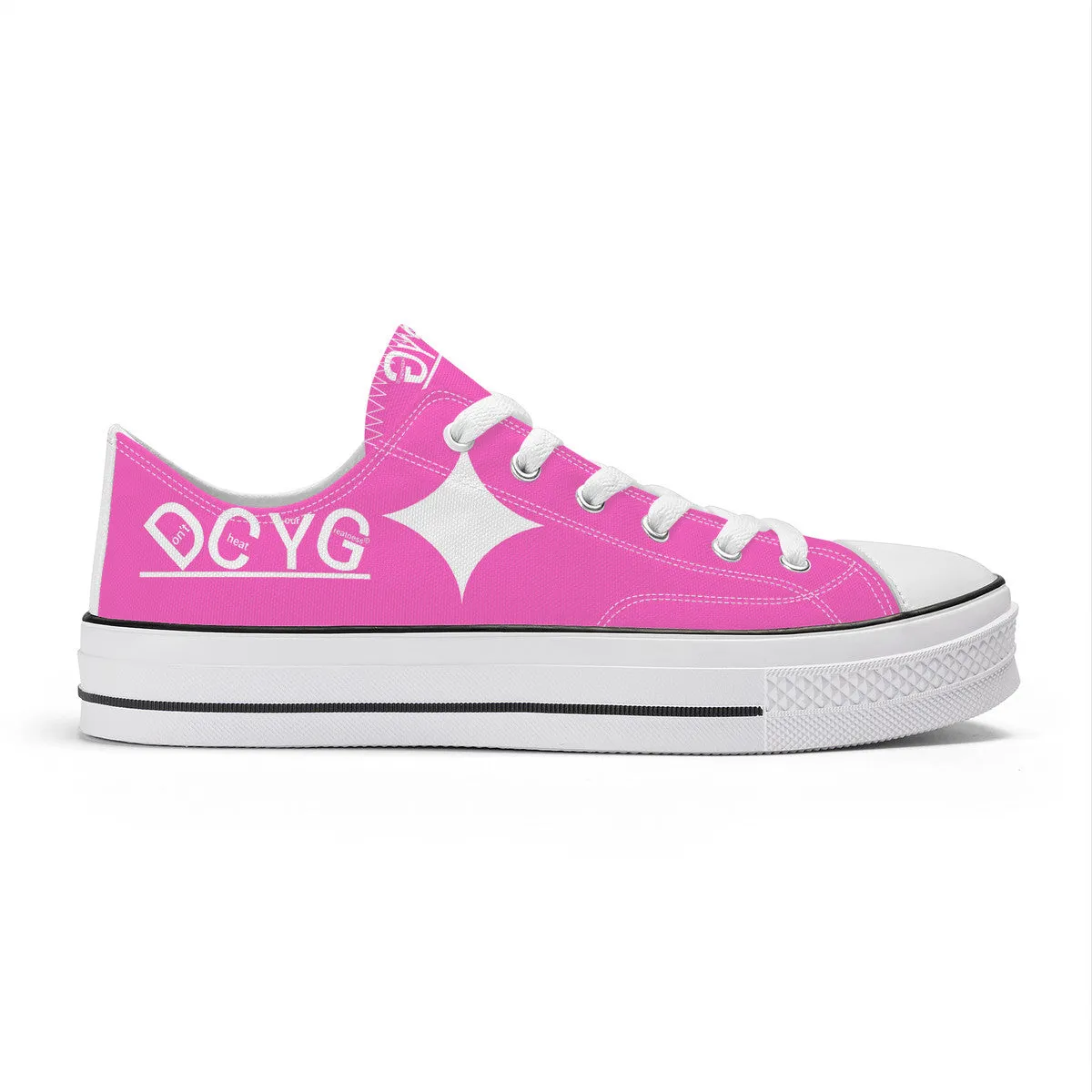 DCYG Xclusive Unisex Classic Low Top Canvas Shoes - White