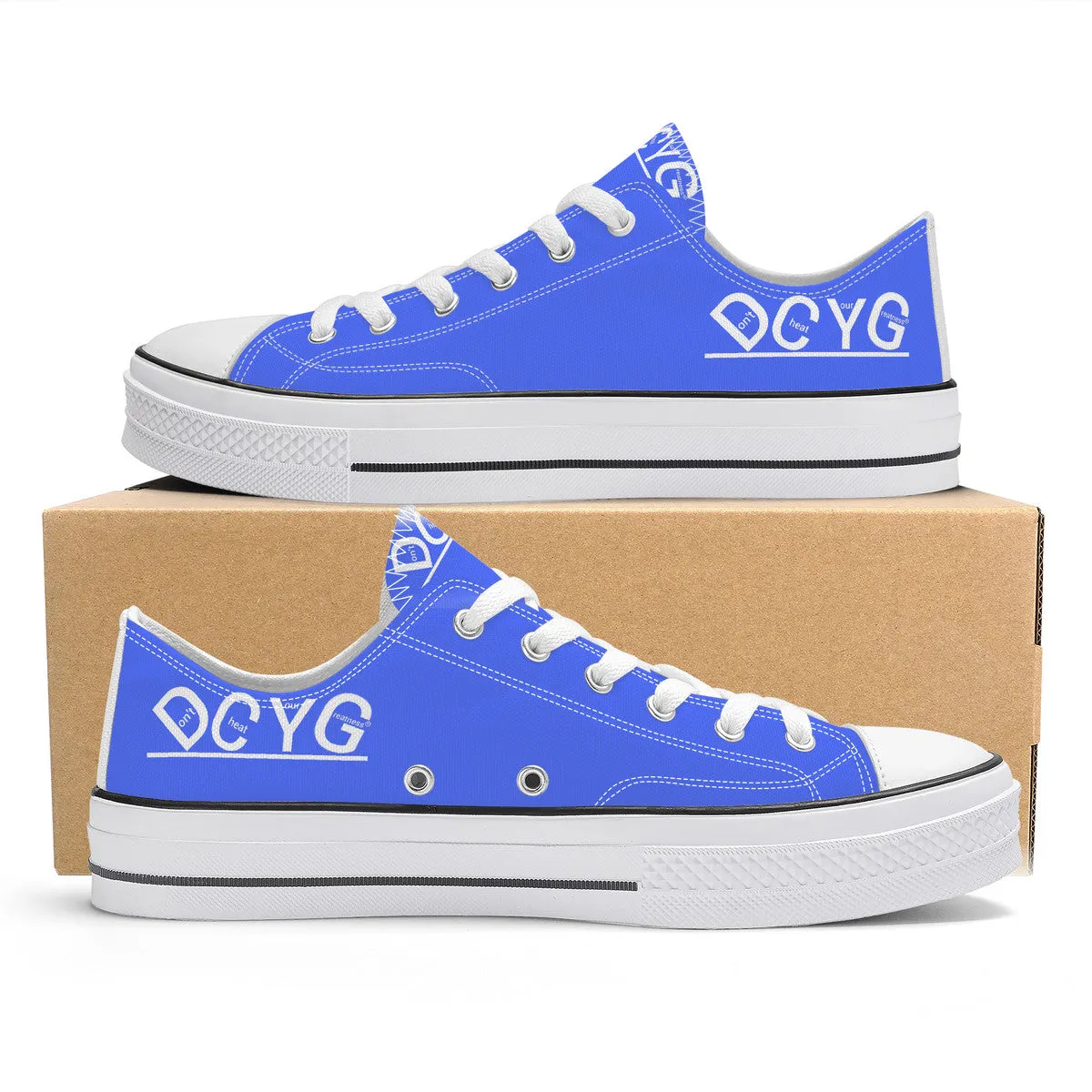 DCYG Xclusive Unisex Classic Low Top Canvas Shoes - White