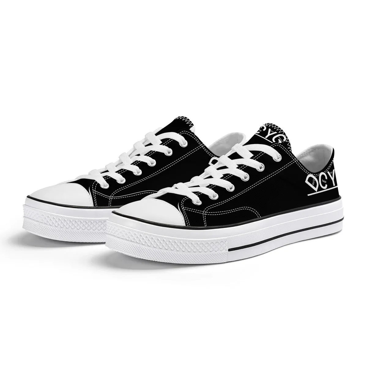 DCYG Xclusive Unisex Classic Low Top Canvas Shoes - White