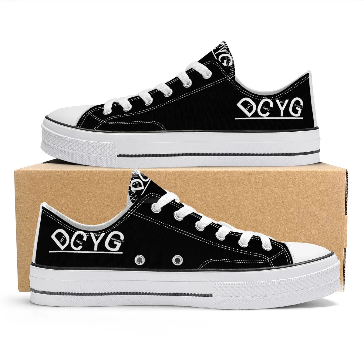 DCYG Xclusive Unisex Classic Low Top Canvas Shoes - White