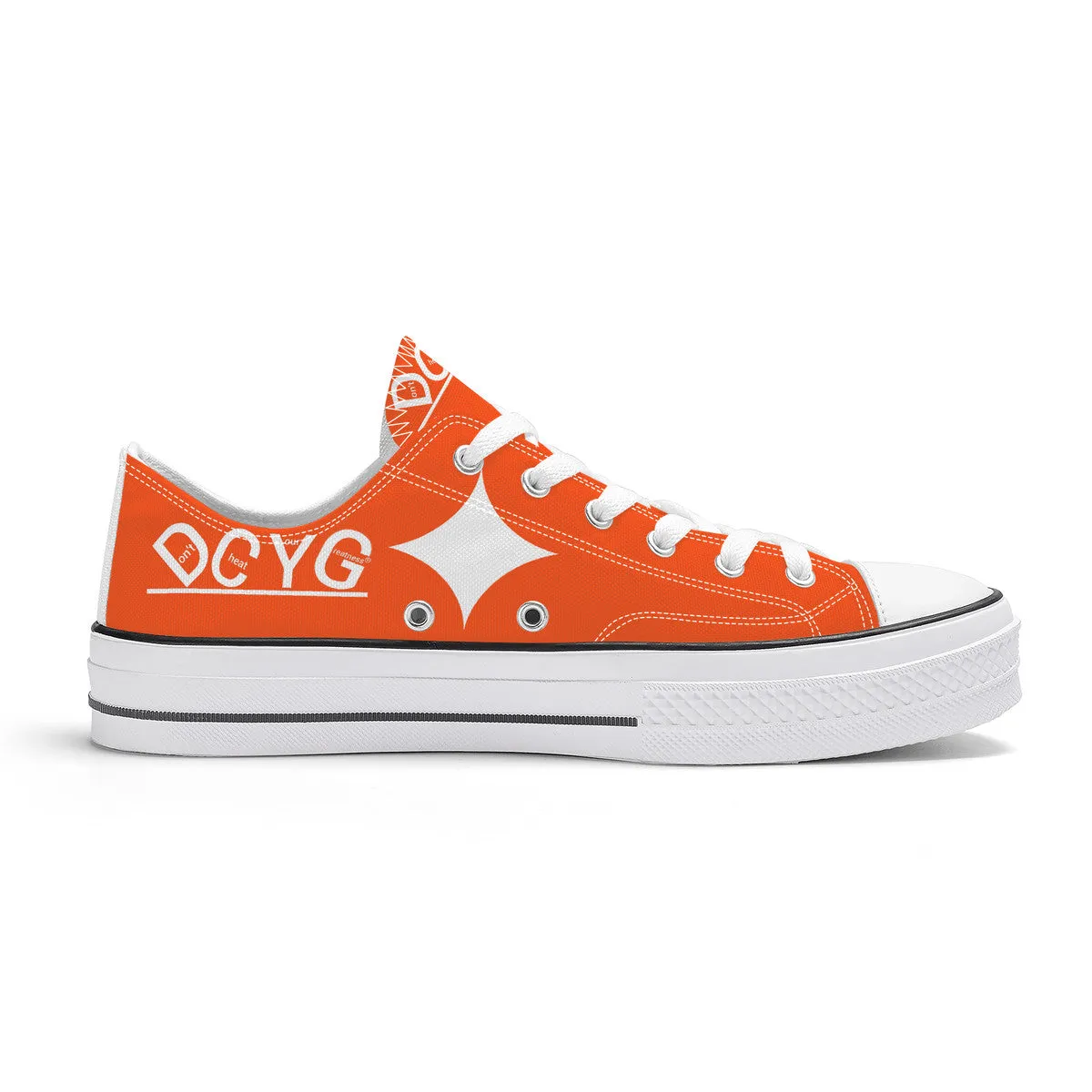 DCYG Xclusive Unisex Classic Low Top Canvas Shoes - White