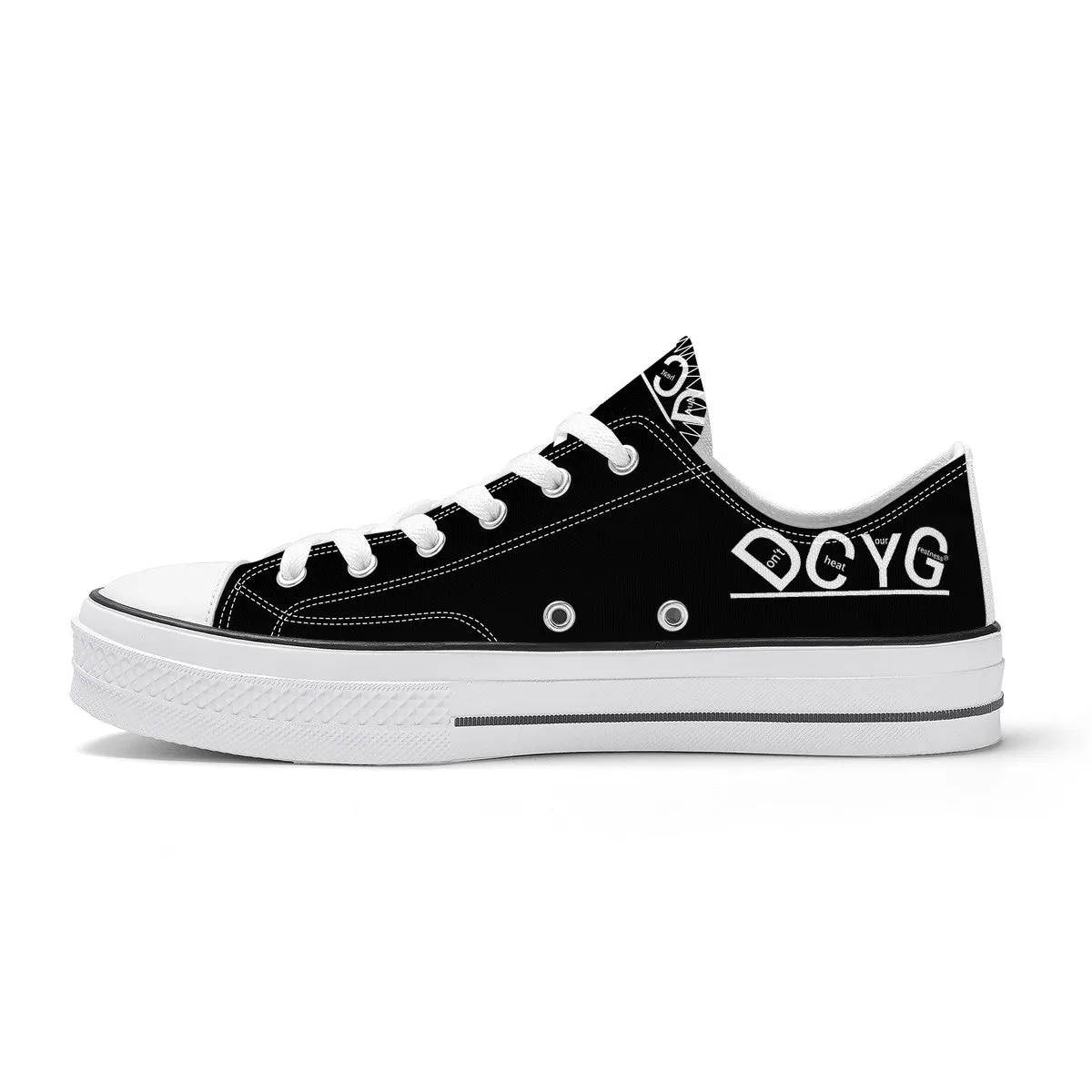 DCYG Xclusive Unisex Classic Low Top Canvas Shoes - White