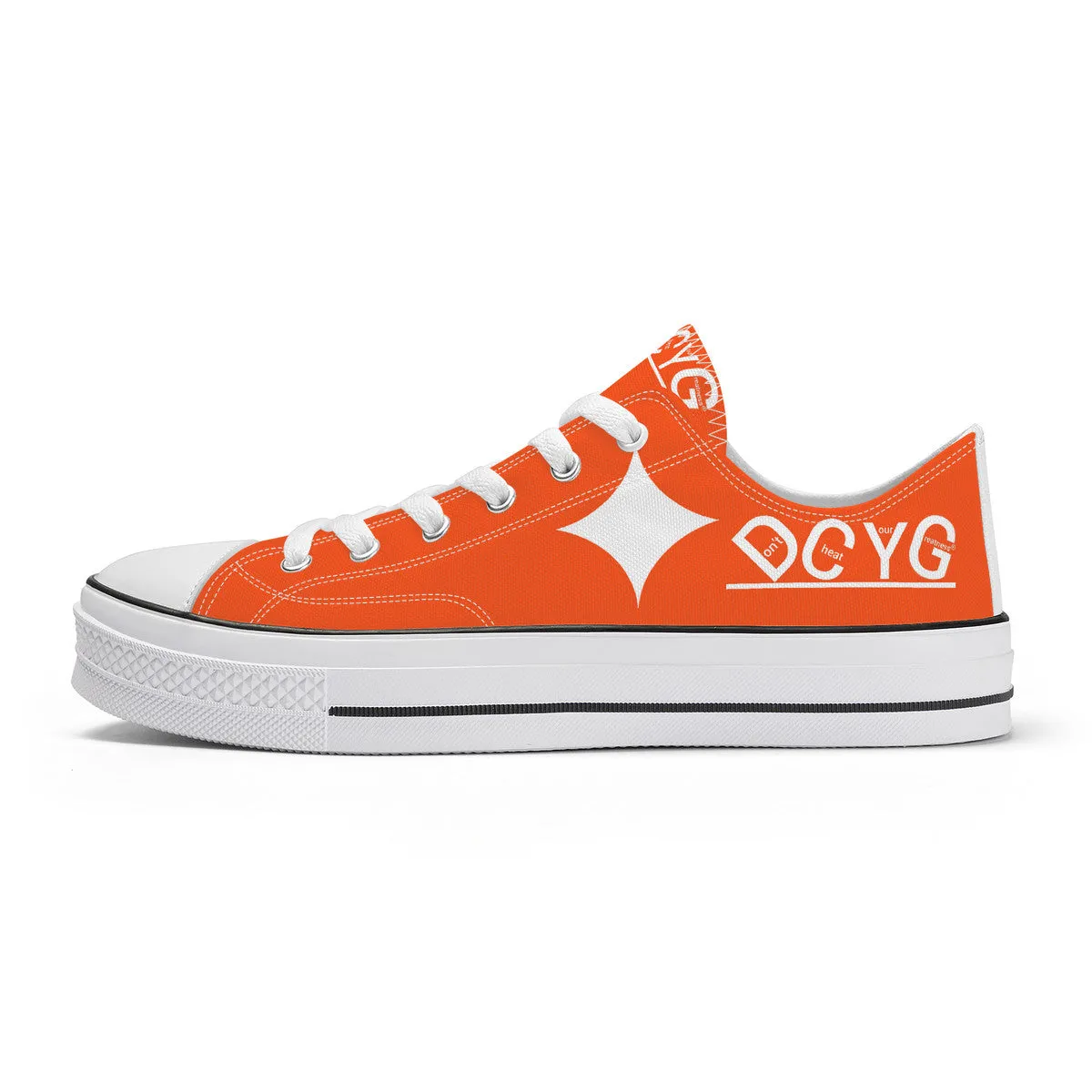 DCYG Xclusive Unisex Classic Low Top Canvas Shoes - White