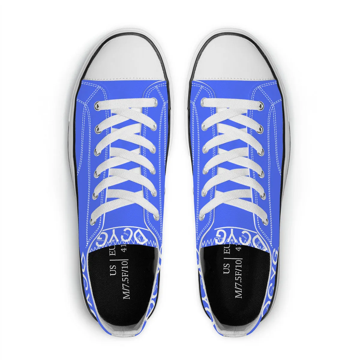 DCYG Xclusive Unisex Classic Low Top Canvas Shoes - White