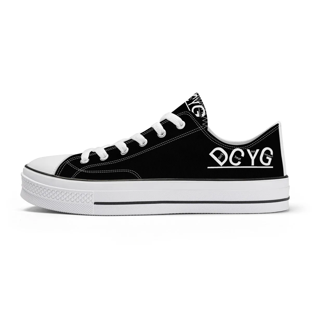 DCYG Xclusive Unisex Classic Low Top Canvas Shoes - White