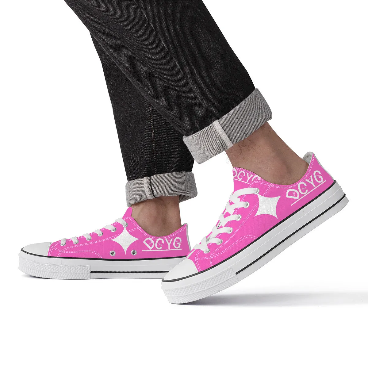 DCYG Xclusive Unisex Classic Low Top Canvas Shoes - White