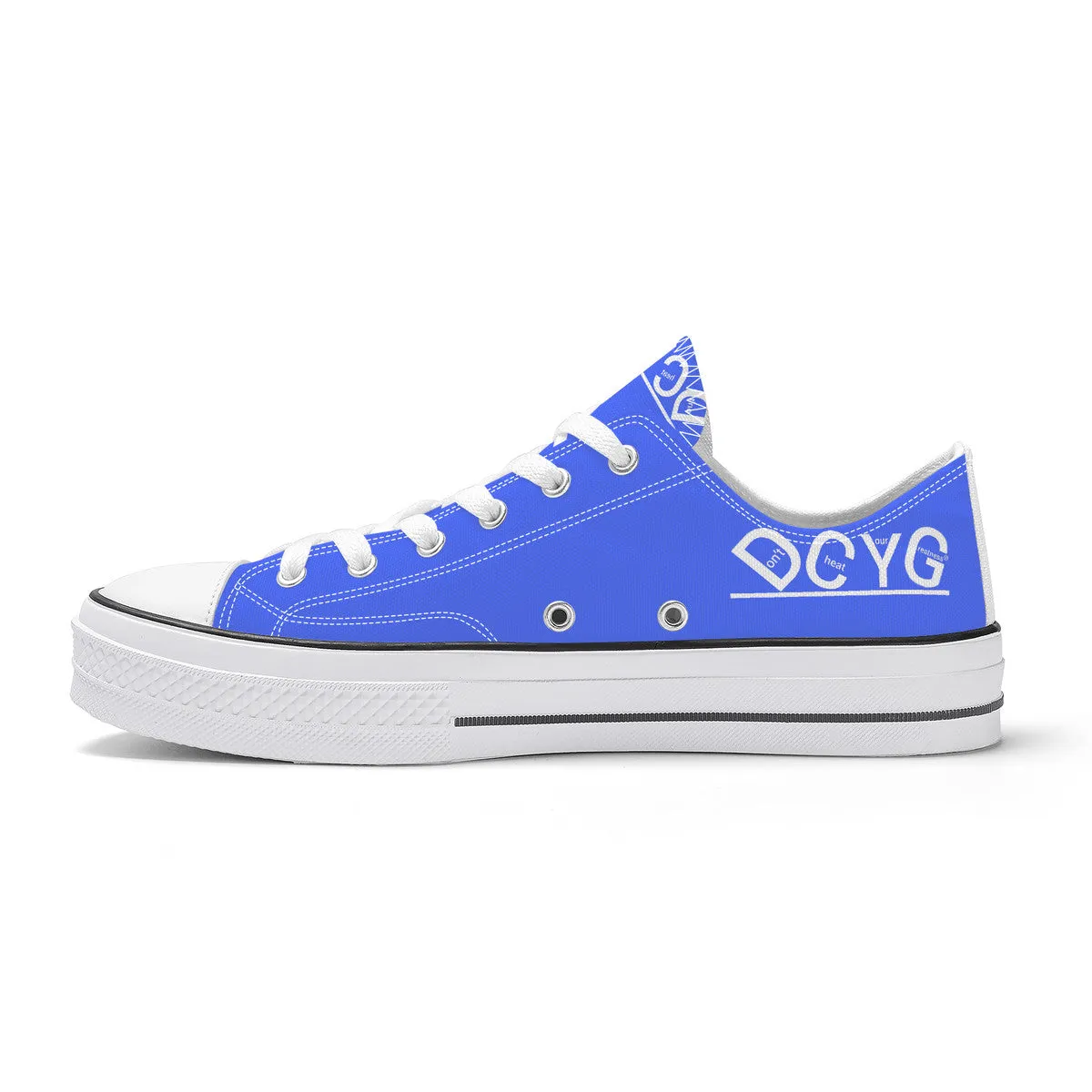 DCYG Xclusive Unisex Classic Low Top Canvas Shoes - White