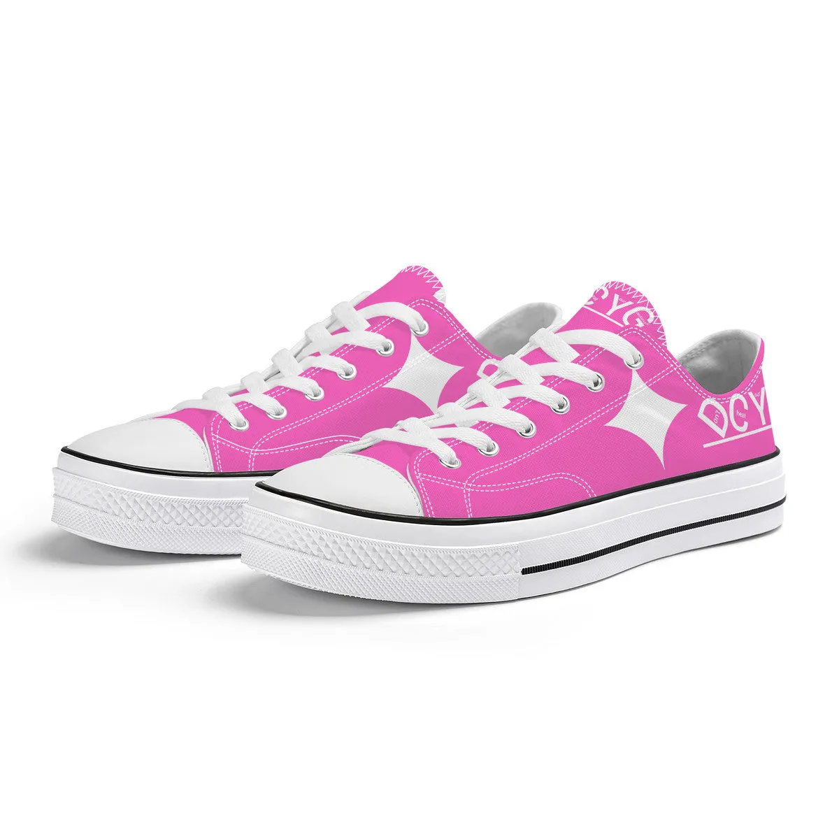 DCYG Xclusive Unisex Classic Low Top Canvas Shoes - White