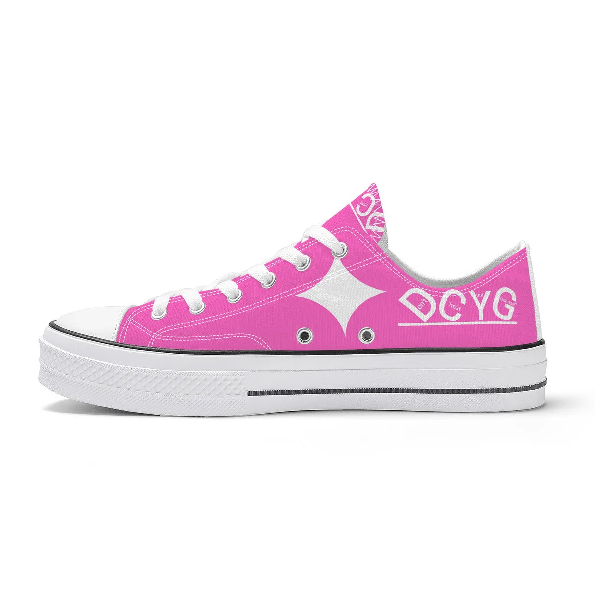 DCYG Xclusive Unisex Classic Low Top Canvas Shoes - White