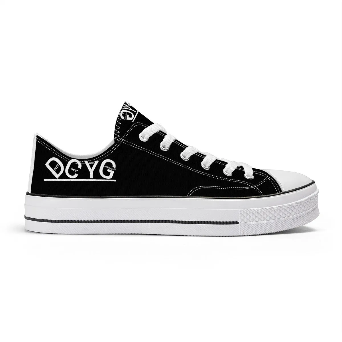 DCYG Xclusive Unisex Classic Low Top Canvas Shoes - White