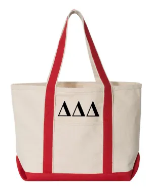 Delta Delta Delta Red Boat Tote - Large