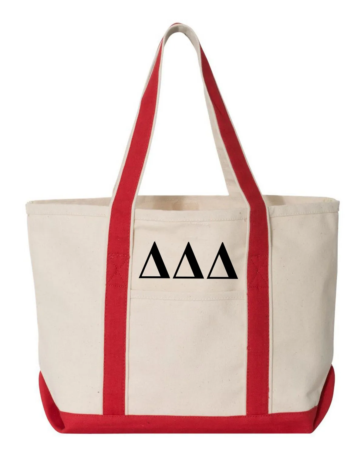 Delta Delta Delta Red Boat Tote - Large