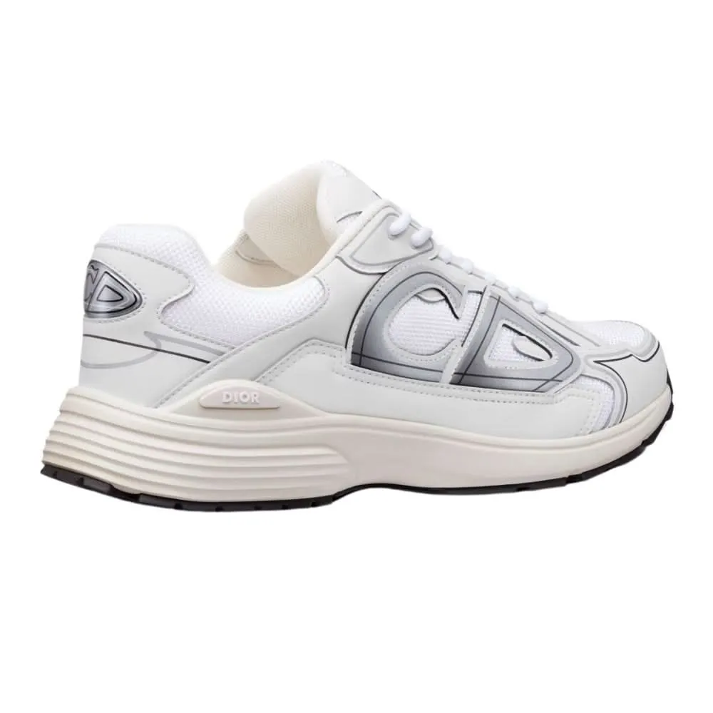 Dior B30 White Mesh And Technical Fabric Low Top Sneakers