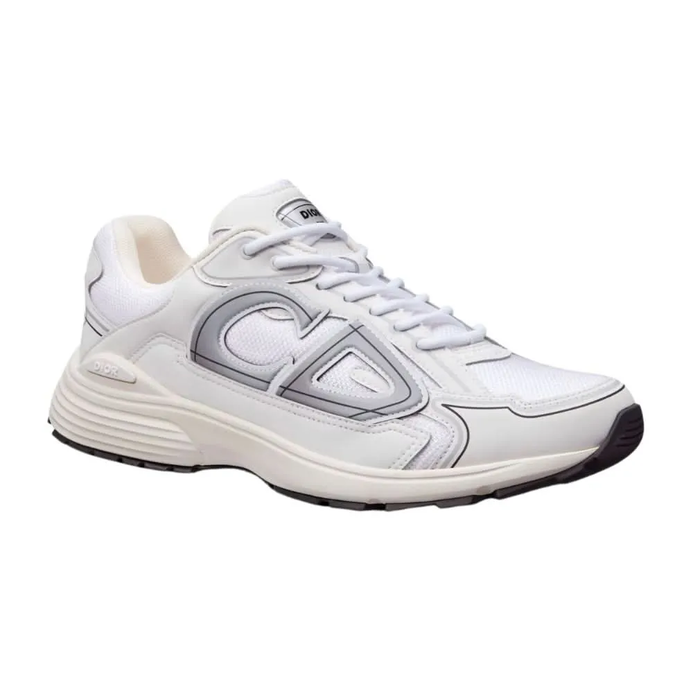 Dior B30 White Mesh And Technical Fabric Low Top Sneakers