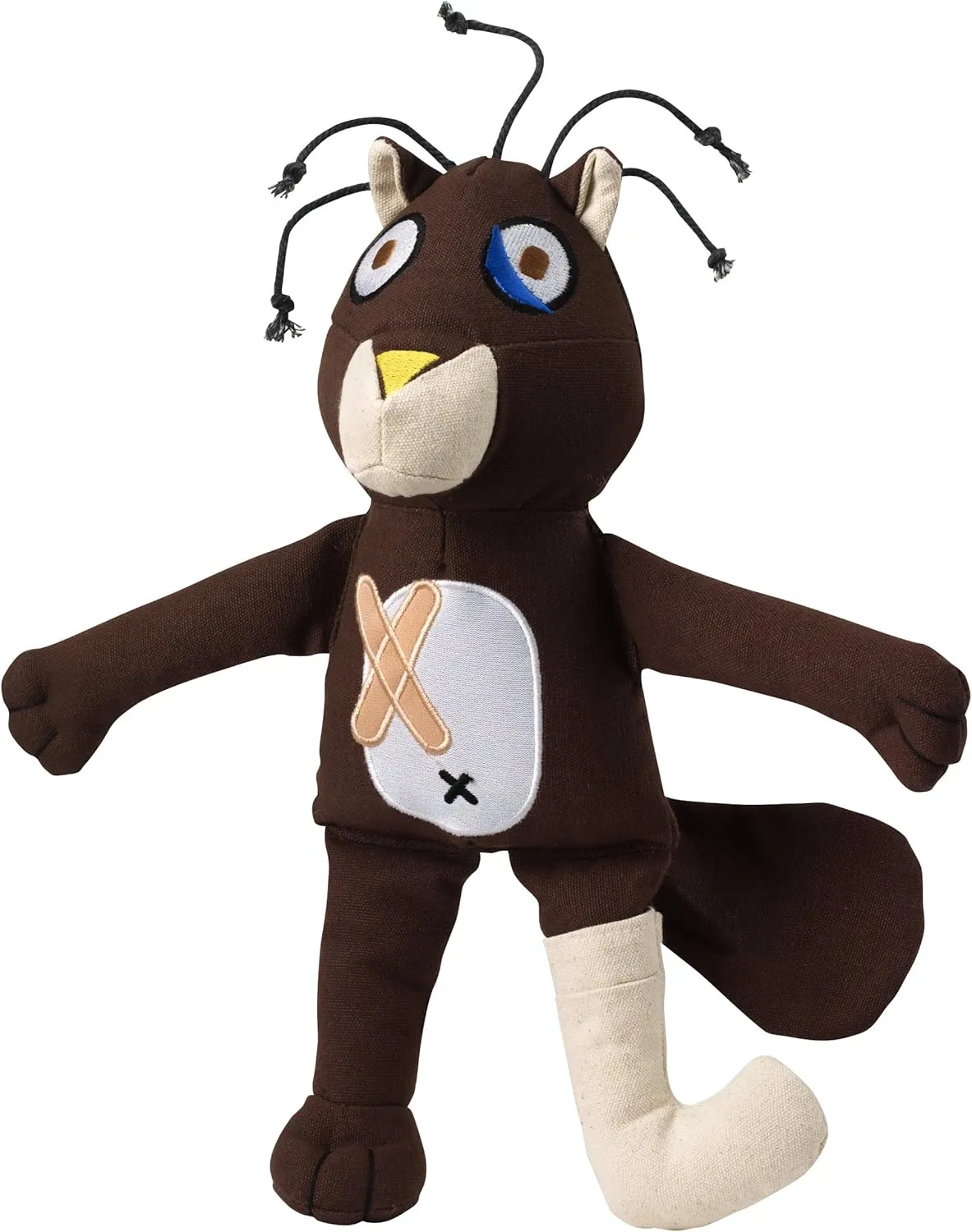 Doggles Cast of Characters Large Dog Toy, Brown Squirrel