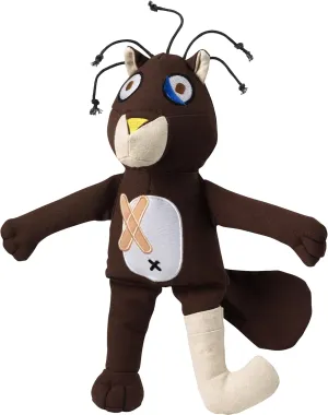 Doggles Cast of Characters Large Dog Toy, Brown Squirrel