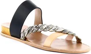 Dolce Vita Penelope Flat Sandals Snake Print