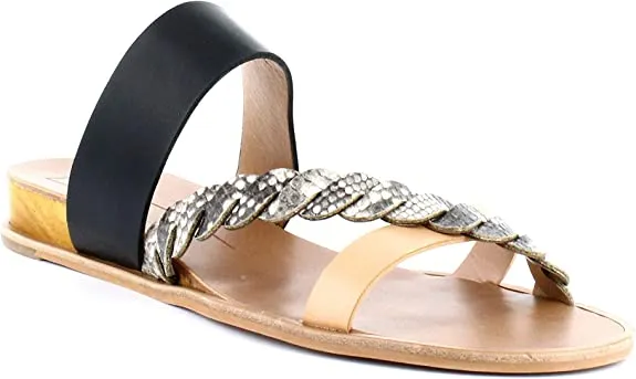 Dolce Vita Penelope Flat Sandals Snake Print