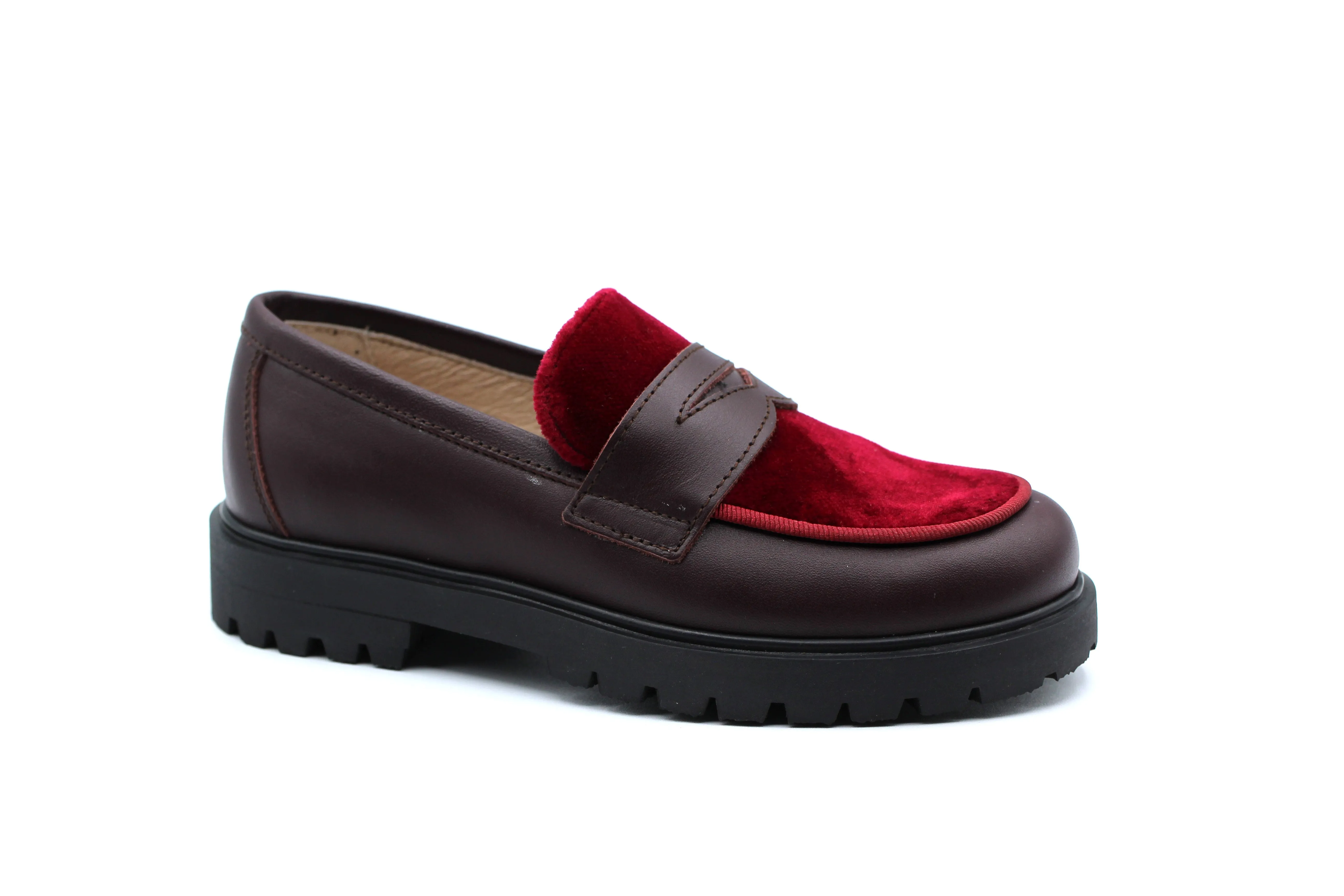Don Louis Maroon Chunky Loafer