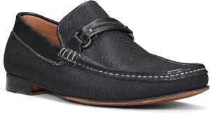 Donald Pliner Donnie Men’s Slip-On Loafer - Stacked Heel – Classic Dress Loafers for Men, Memory Foam Insole, Slip-On Shoes for Men, Comfortable Dress Shoes