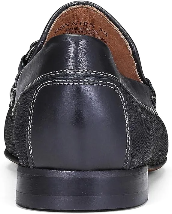 Donald Pliner Donnie Men’s Slip-On Loafer - Stacked Heel – Classic Dress Loafers for Men, Memory Foam Insole, Slip-On Shoes for Men, Comfortable Dress Shoes