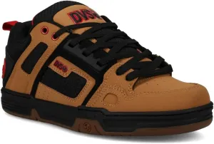 DVS Men's Skate Shoe, TAN/Black/RED, 7