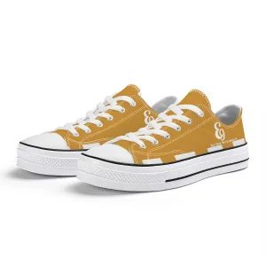 E9 Edition Unisex Classic Low Top Canvas Shoes - White