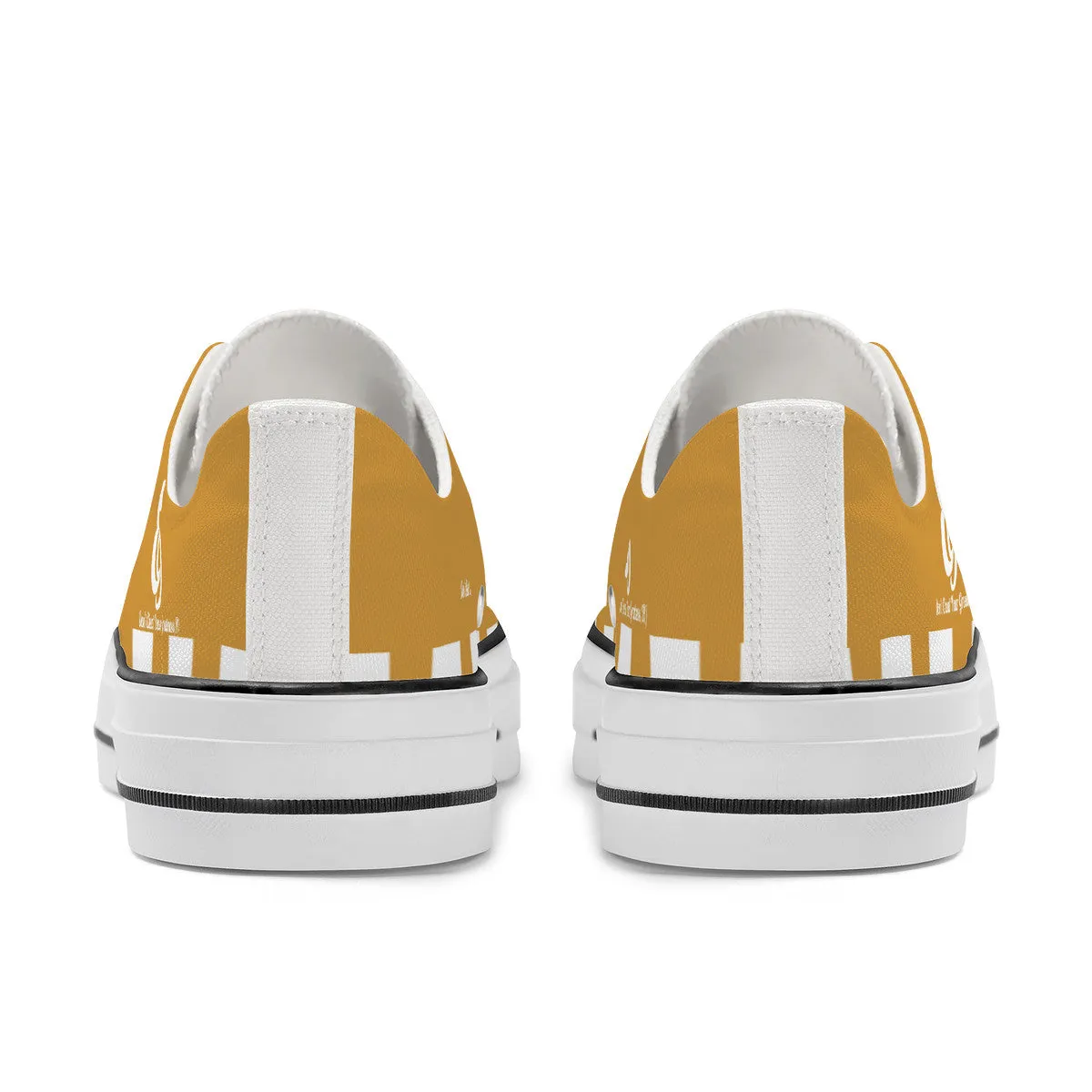 E9 Edition Unisex Classic Low Top Canvas Shoes - White