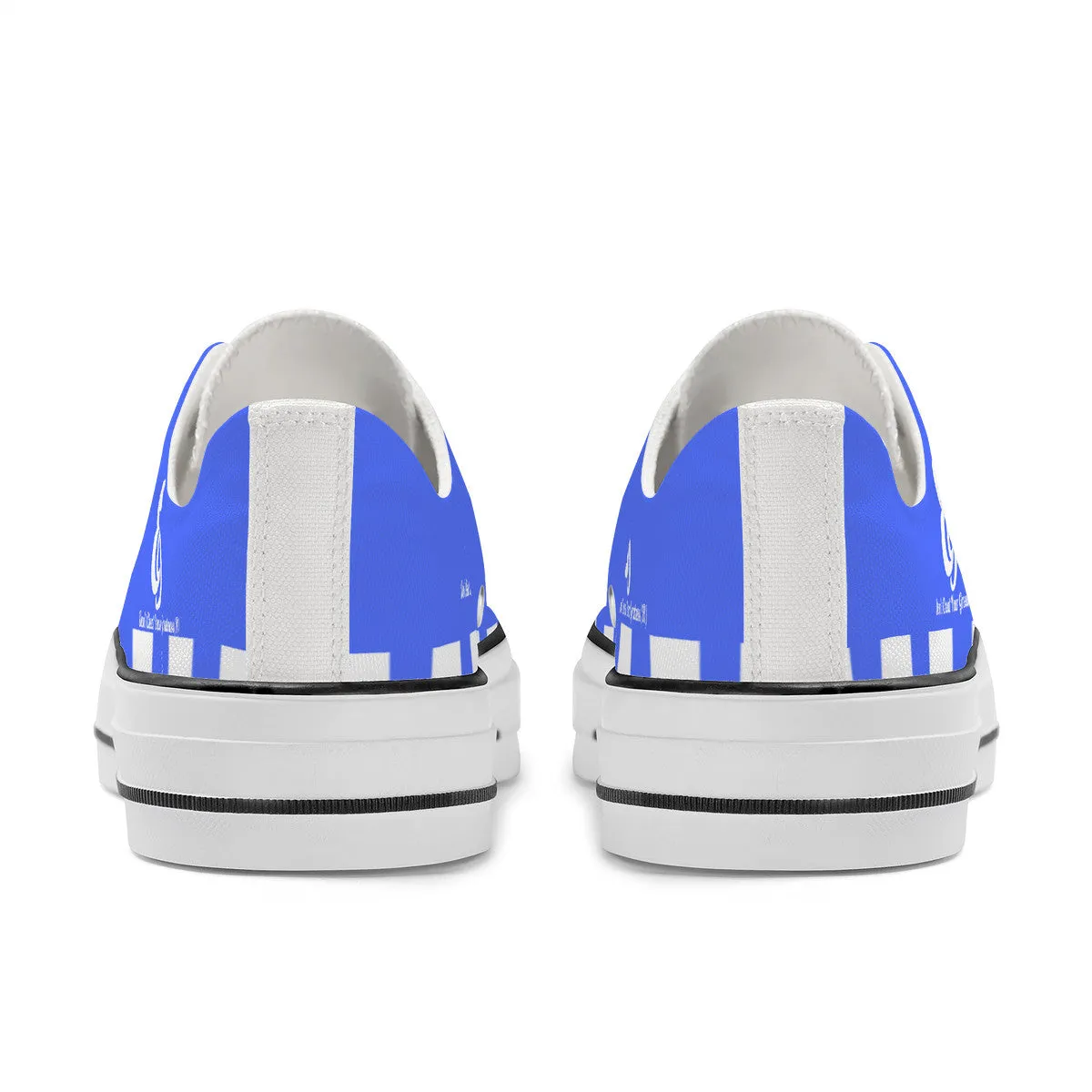 E9 Edition Unisex Classic Low Top Canvas Shoes - White