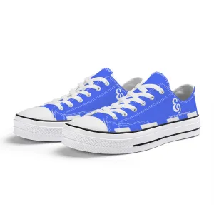 E9 Edition Unisex Classic Low Top Canvas Shoes - White