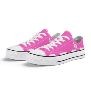 E9 Edition Unisex Classic Low Top Canvas Shoes - White