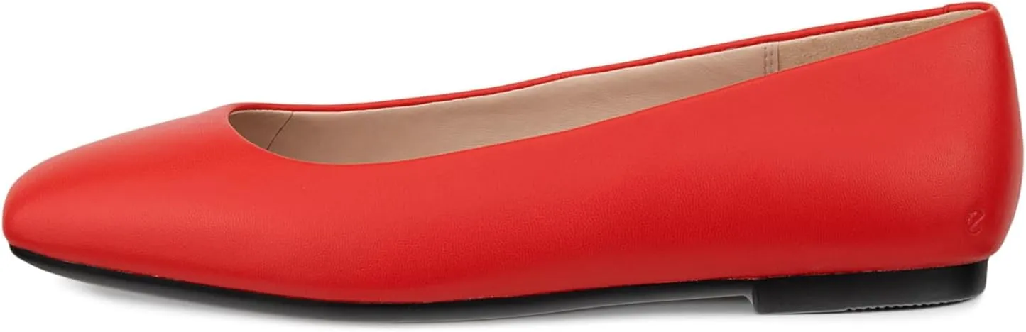 ECCO Women's Margot Plain Toe Ballerina Ballet Flat
