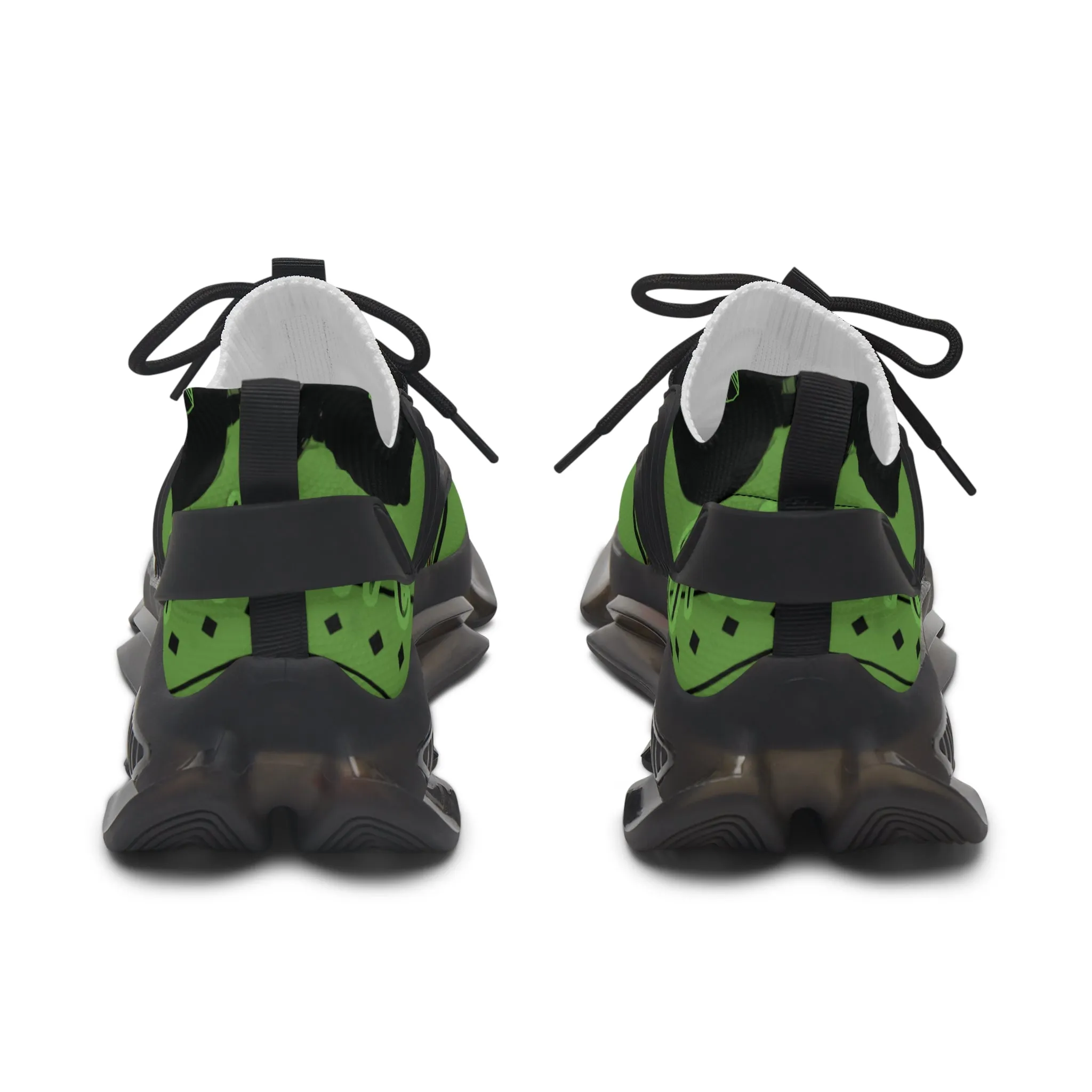 Eco-Friendly Women's Mesh Sneakers with Vibrant Green Design