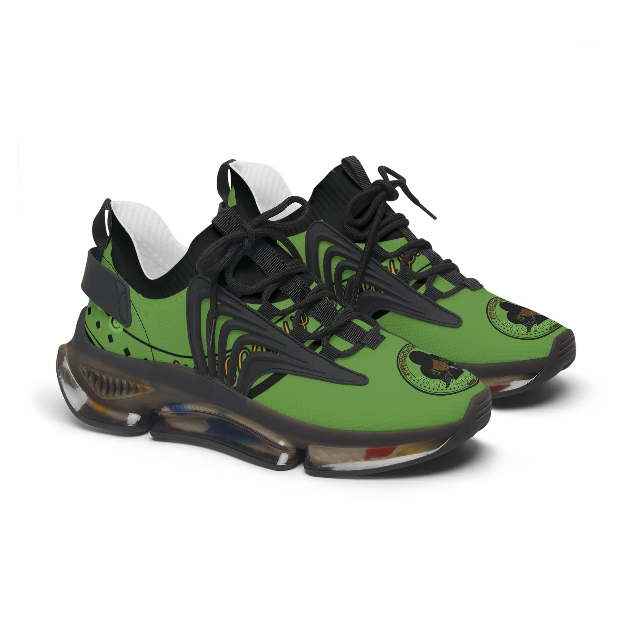 Eco-Friendly Women's Mesh Sneakers with Vibrant Green Design