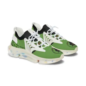 Eco-Friendly Women's Mesh Sneakers with Vibrant Green Design