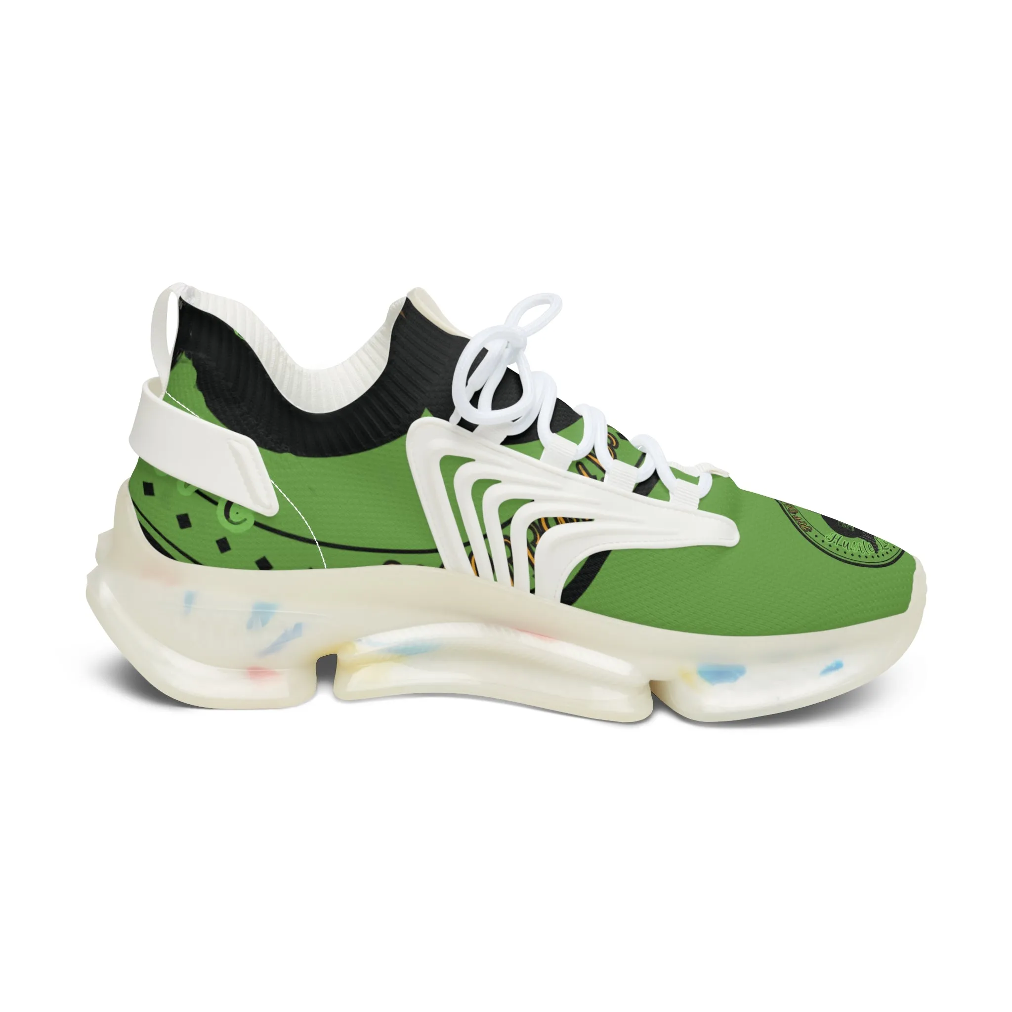 Eco-Friendly Women's Mesh Sneakers with Vibrant Green Design