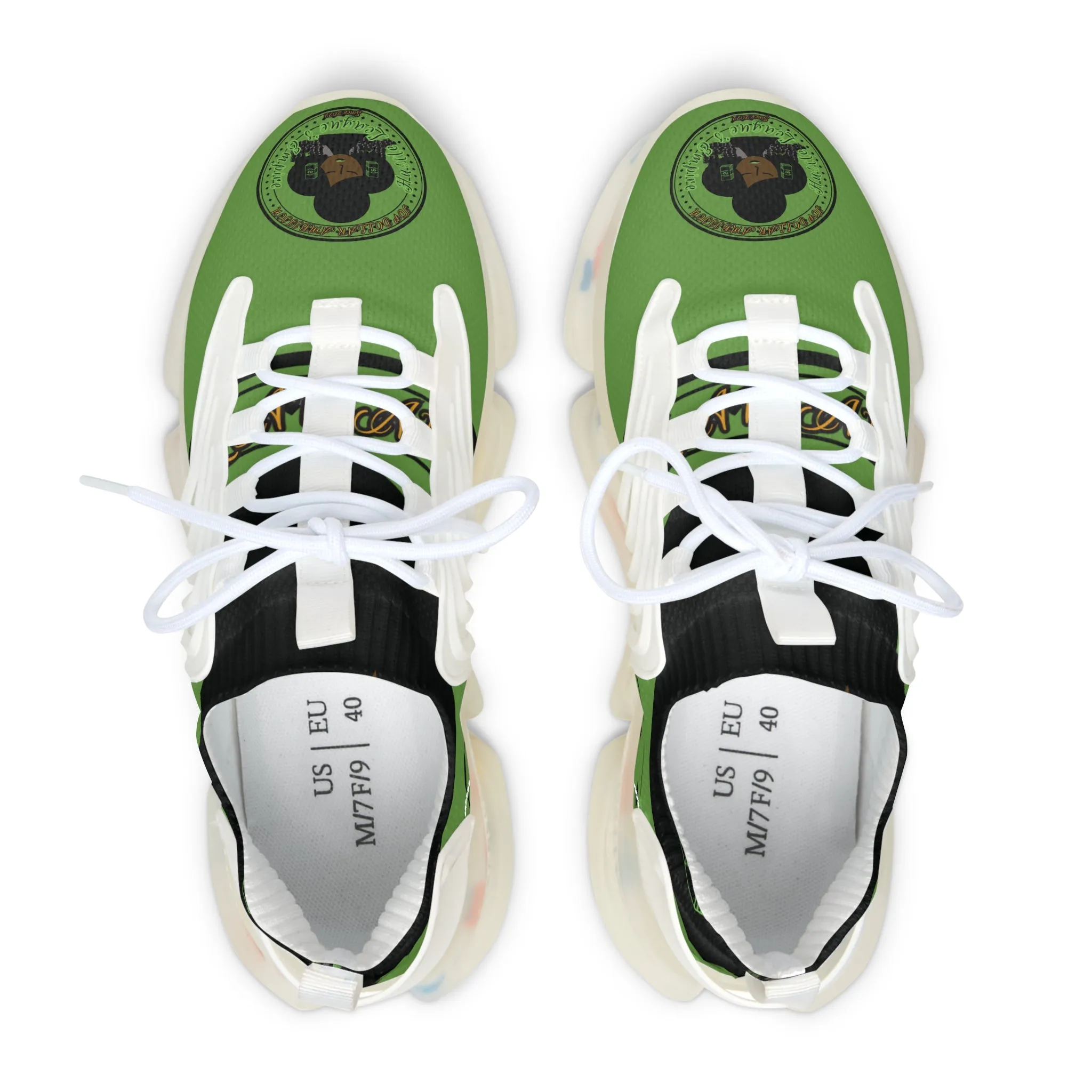 Eco-Friendly Women's Mesh Sneakers with Vibrant Green Design